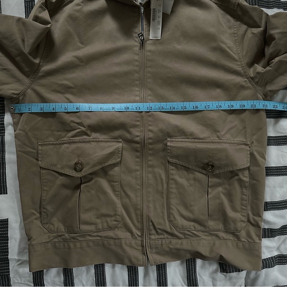 J. Crew NWT Coach Twill Jacket - Tan Plaid Lining Medium - Picture 13 of 13